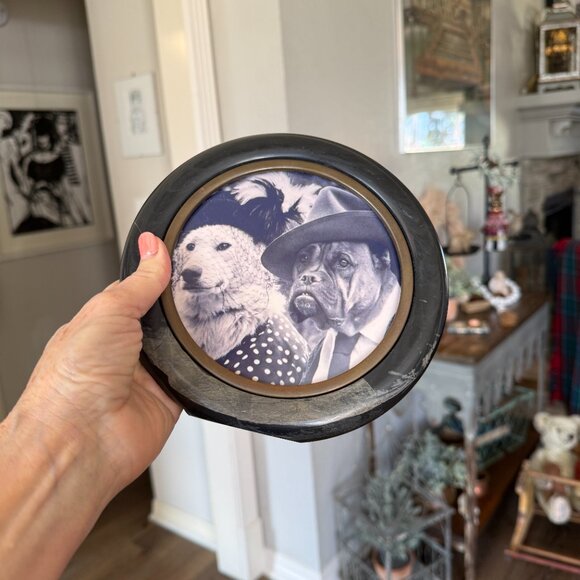 Unusual Marble and Brass Frame Made in Pakistan - Picture 11 of 13